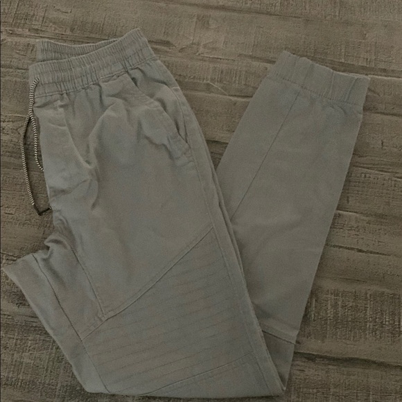 Men's Medium Gray Jogger Pants, Preloved, Elastic & Drawstring - Picture 1 of 5